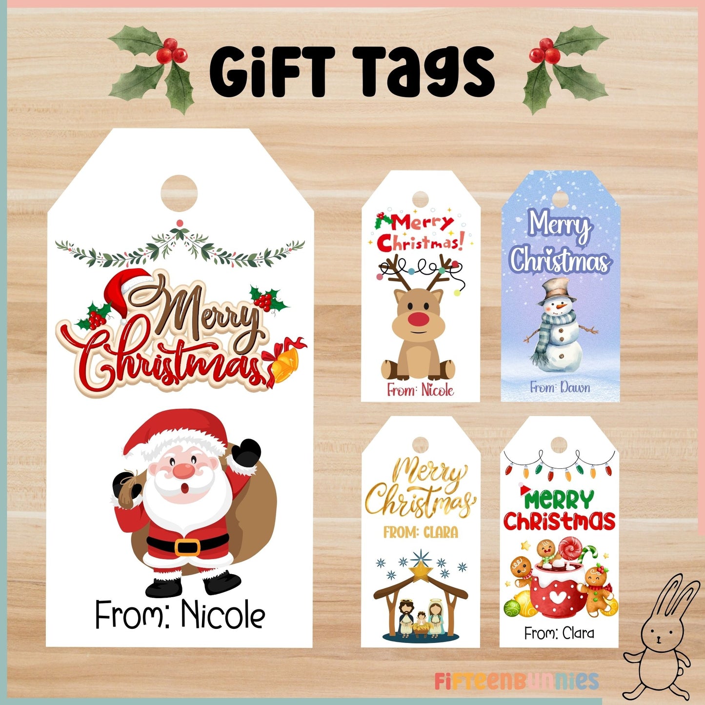 Personalized Christmas Gift Tag