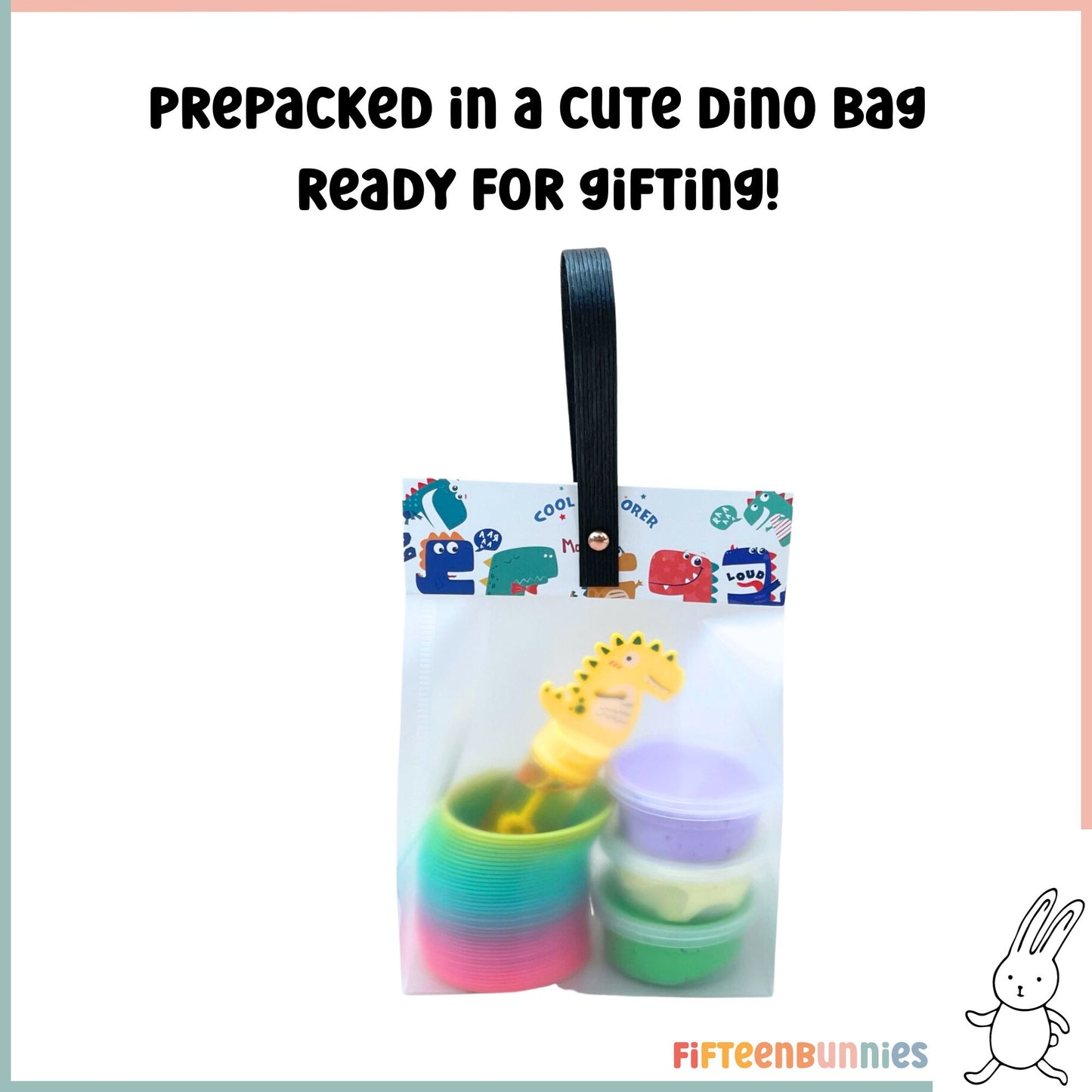 Dinosaur Theme Goodie Bag Set E | Rainbow Slinky Set