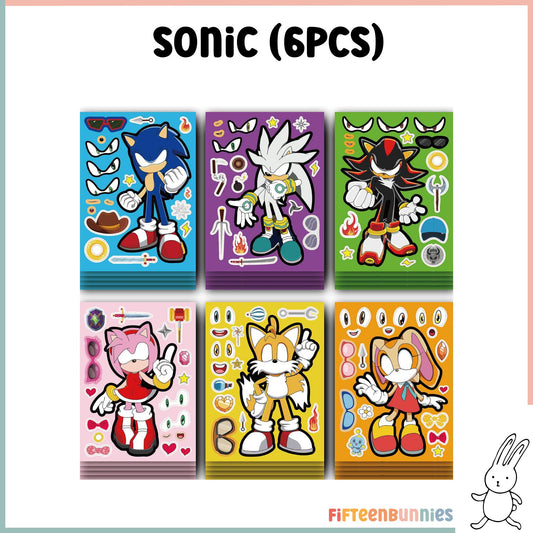 Design a Character Sticker Sheet - Sonic