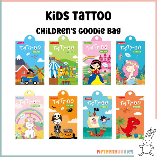 Kids Temporary Tattoo Stickers – Fun Party Favours for Boys & Girls