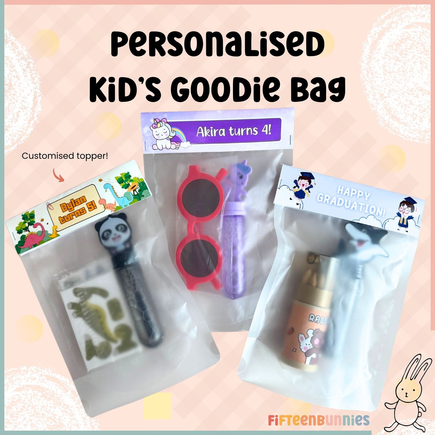 Personalised Goodie Bags for Kids – Custom Party Favors with Toys Birthday Children's Day Goodie Bag