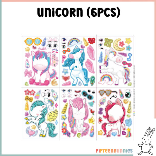 Design a Character Sticker Sheet - Unicorn