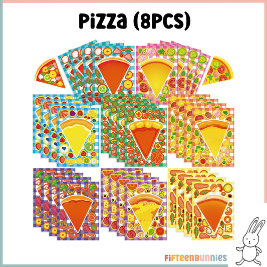 Design a Character Sticker Sheet - Pizza