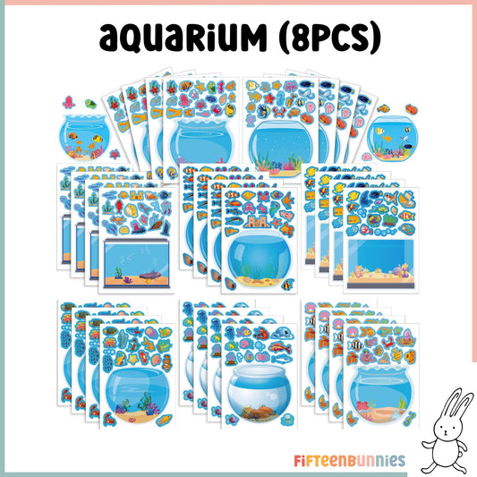 Design a Character Sticker Sheet - Aquarium