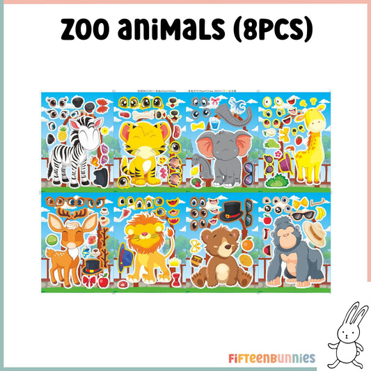 Design a Character Sticker Sheet - Zoo Animal