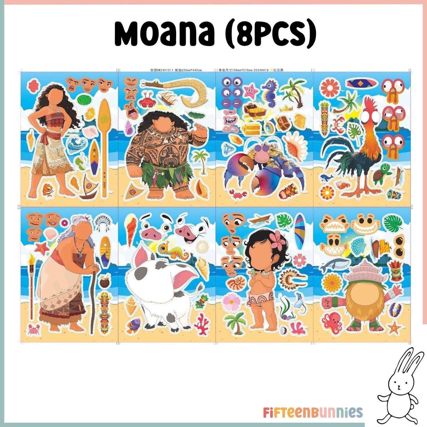 Design a Character Sticker Sheet - Moana