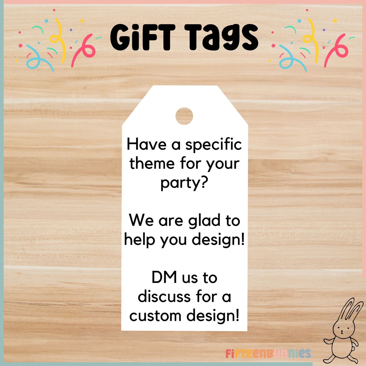 Personalised Gift Tags for Goodie Bags