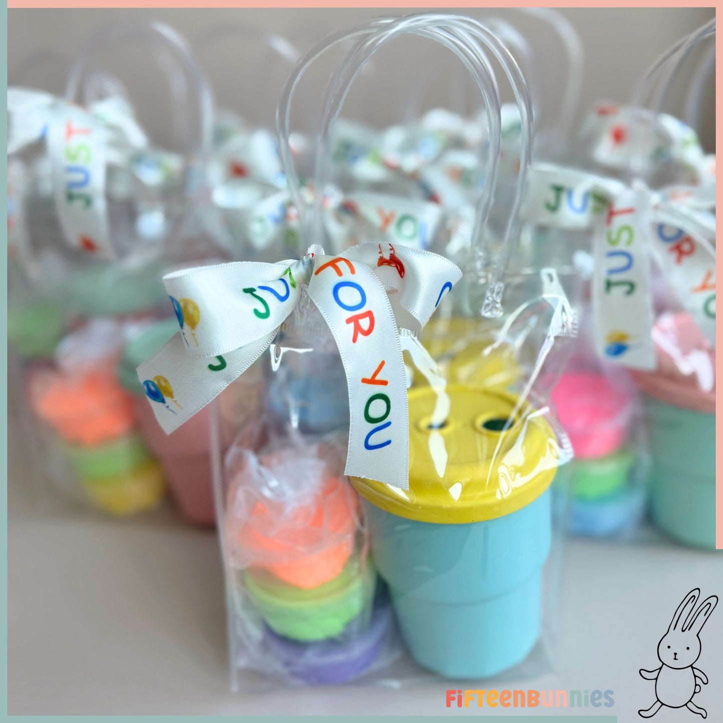 Sip & Squish Goodie Bag – Silicone Cup + Petite Air Dry Clay