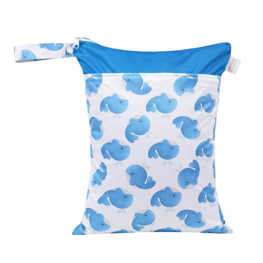 Personalised Kids Wet Bag - Blue Whale