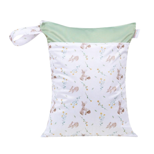 Personalised Kids Wet Bag - Spring Bunny