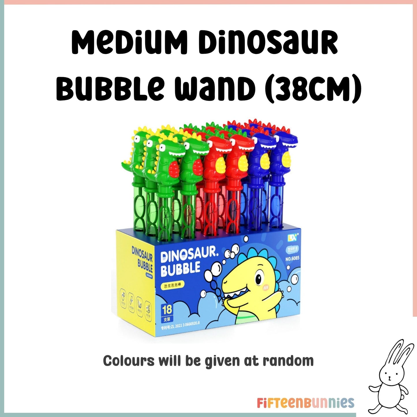 Large Bubble Wand Toy – Dino, Unicorn, Mermaid & More Designs
