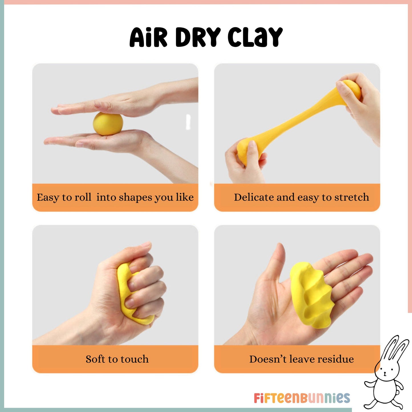 Sip & Squish Goodie Bag – Silicone Cup + Petite Air Dry Clay