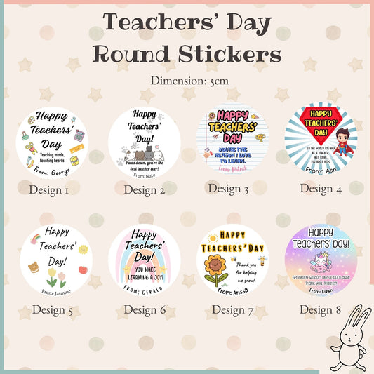 Customised Teacher's Day Sticker – 8 Designs