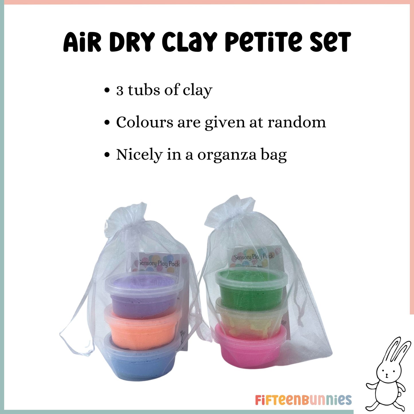 Sip & Squish Goodie Bag – Silicone Cup + Petite Air Dry Clay