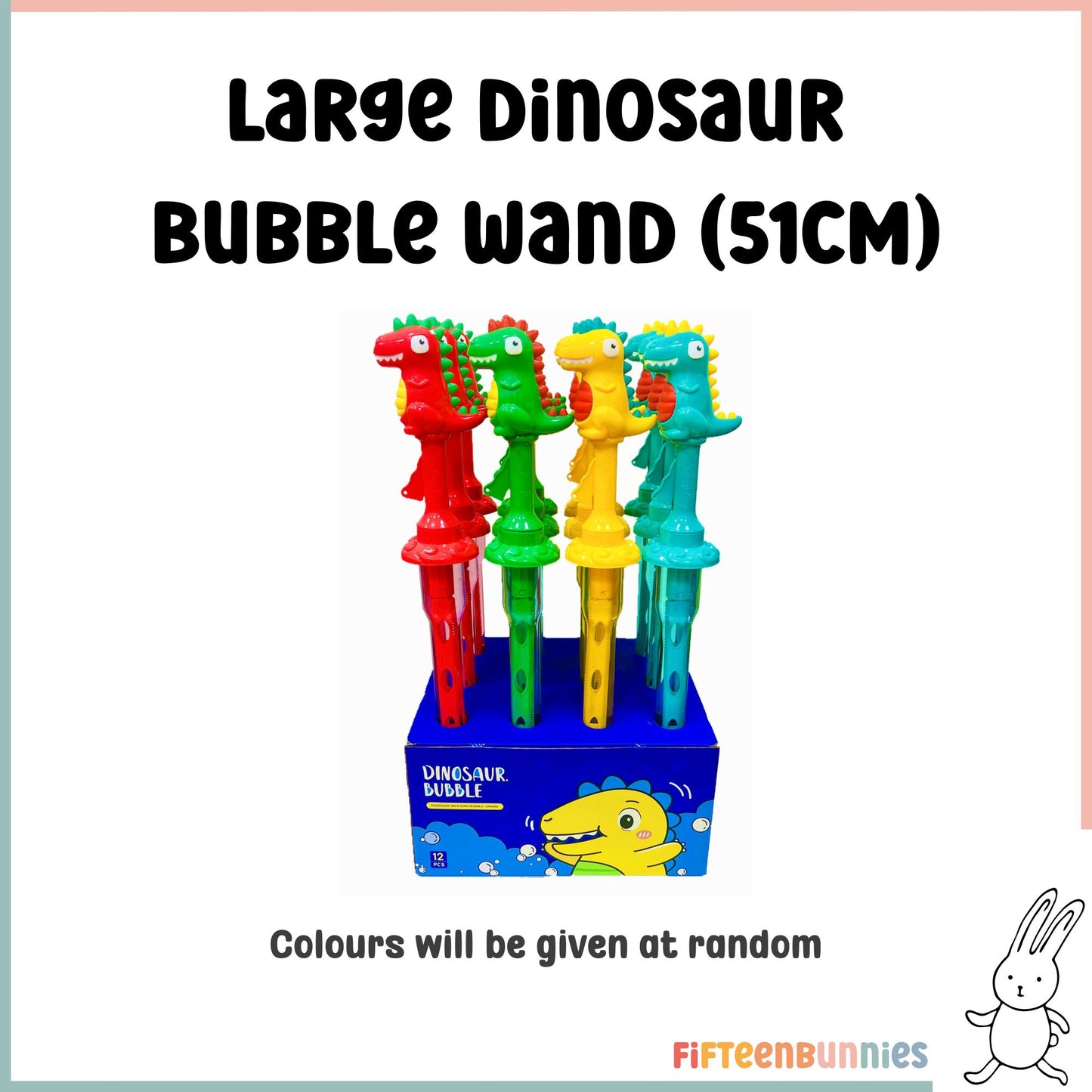 Large Bubble Wand Toy – Dino, Unicorn, Mermaid & More Designs