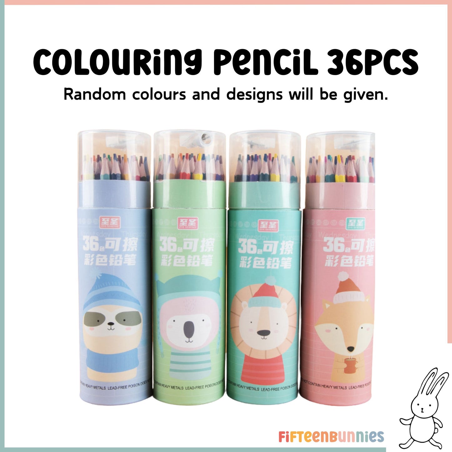 Colour Pencil Tube (12/24/36pcs)
