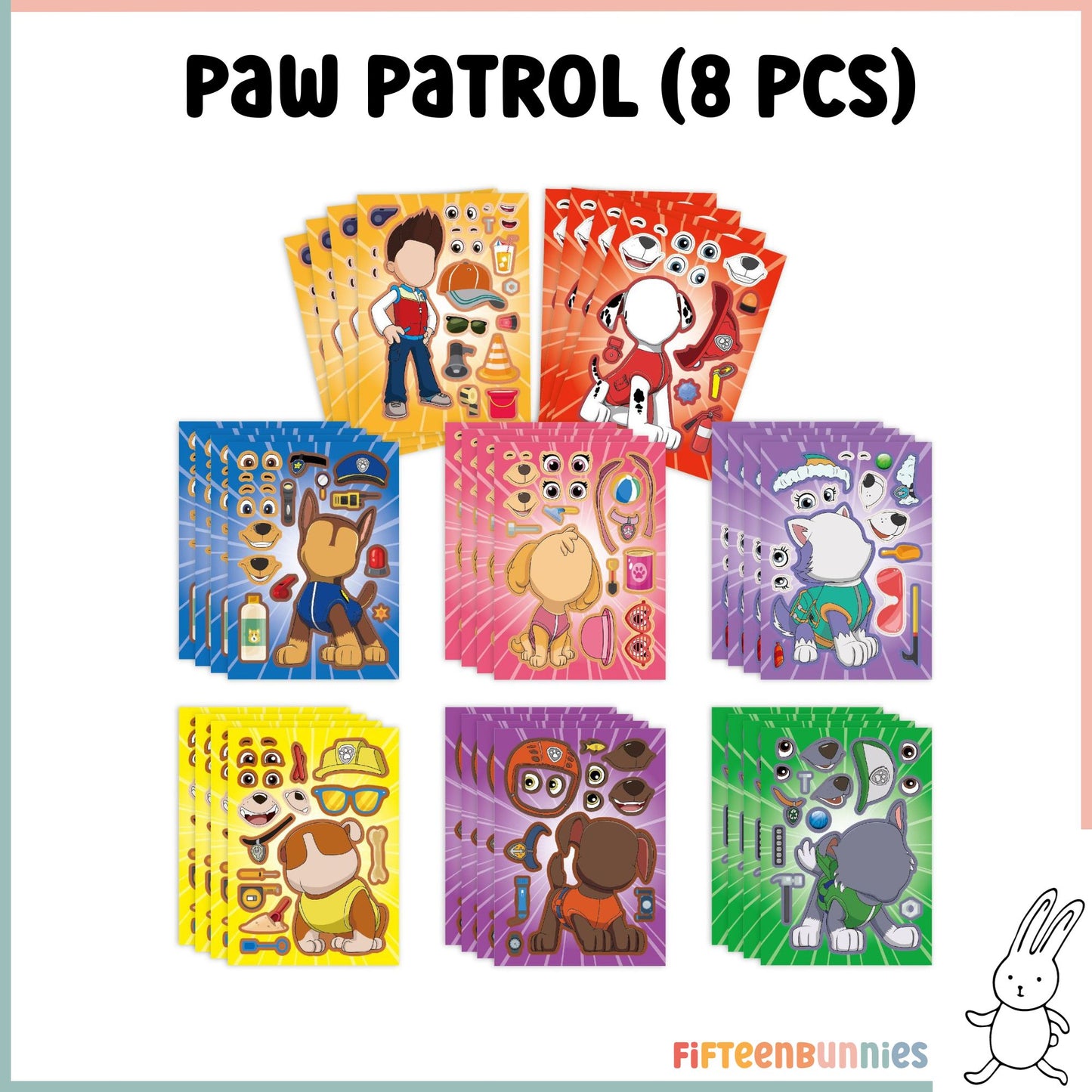 Design a Character Sticker Sheet - Paw Patrol