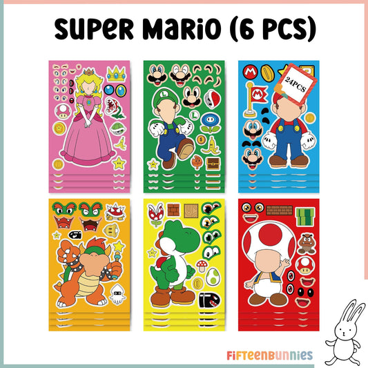 Design a Character Sticker Sheet - Super Mario