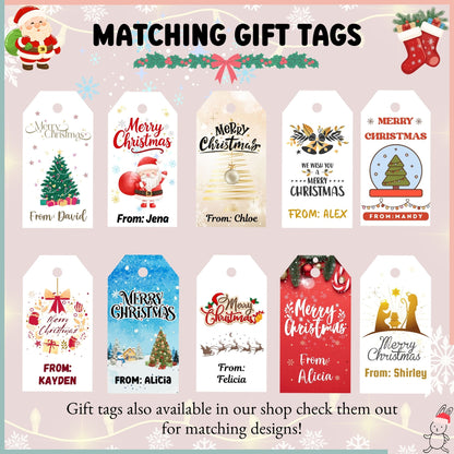 Customised Christmas Stickers – 10 Designs