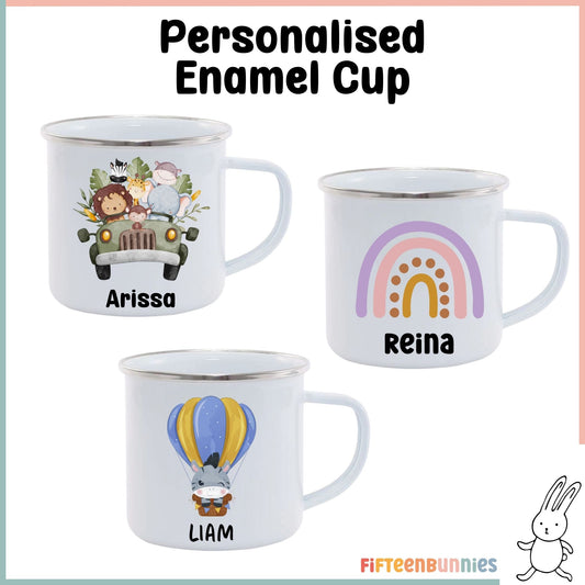 Personalised Enamel Cup