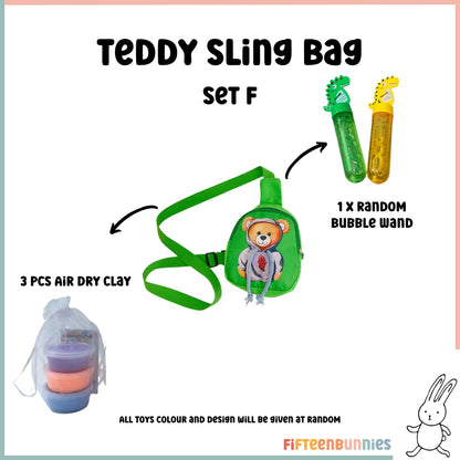 Tiny Treasures Sling Pack – Kids Sling Bag with Surprise Toys