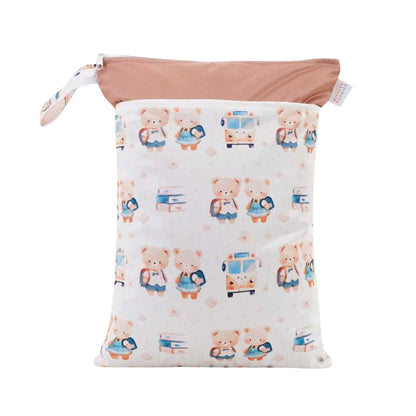Personalised Kids Wet Bag - Teddy School Day