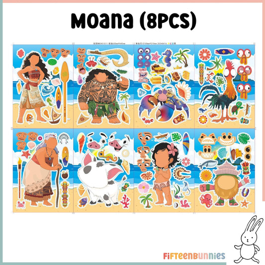 Design a Character Sticker Sheet - Moana