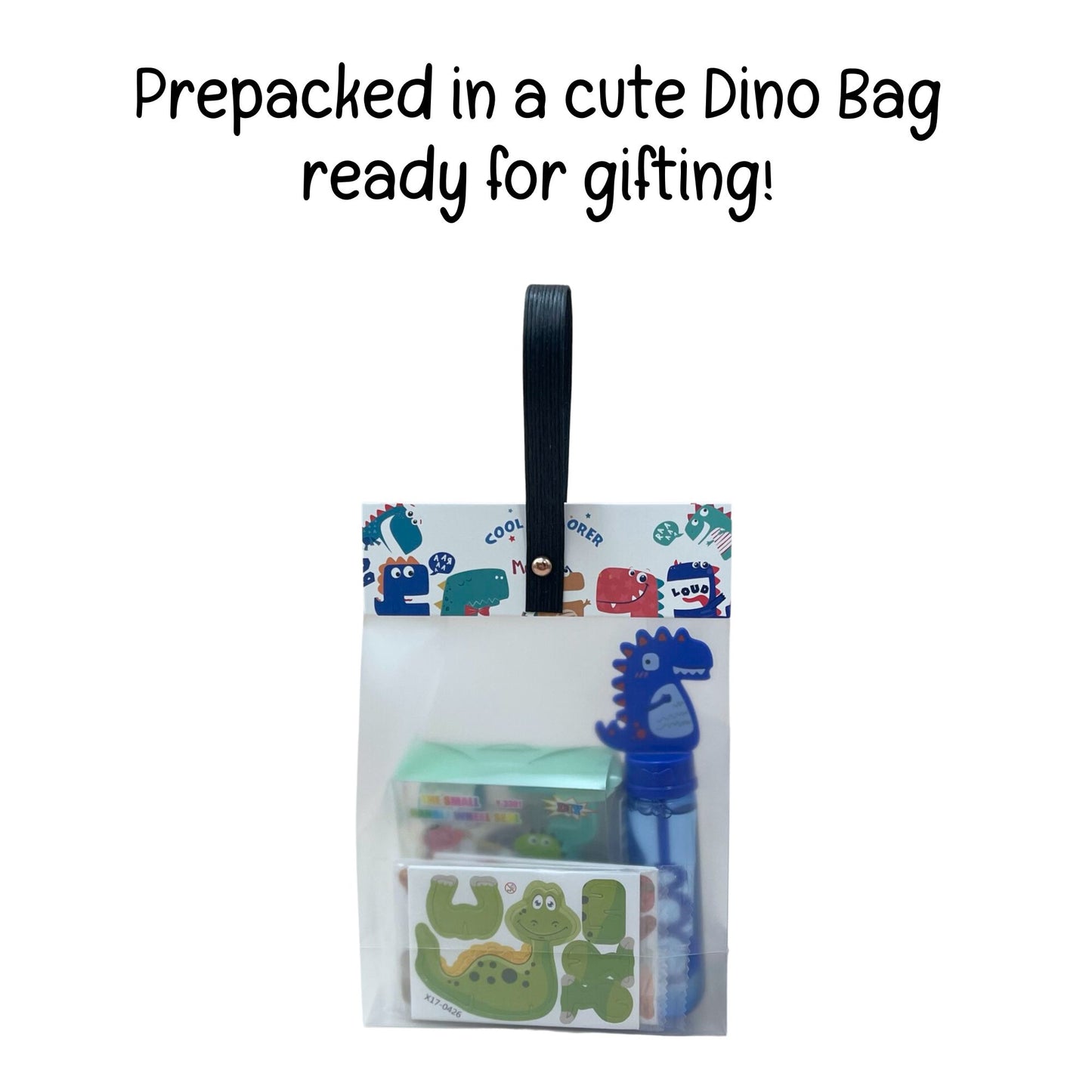 Dinosaur Theme Goodie Bag Set A | Dino Roller Stamp Set