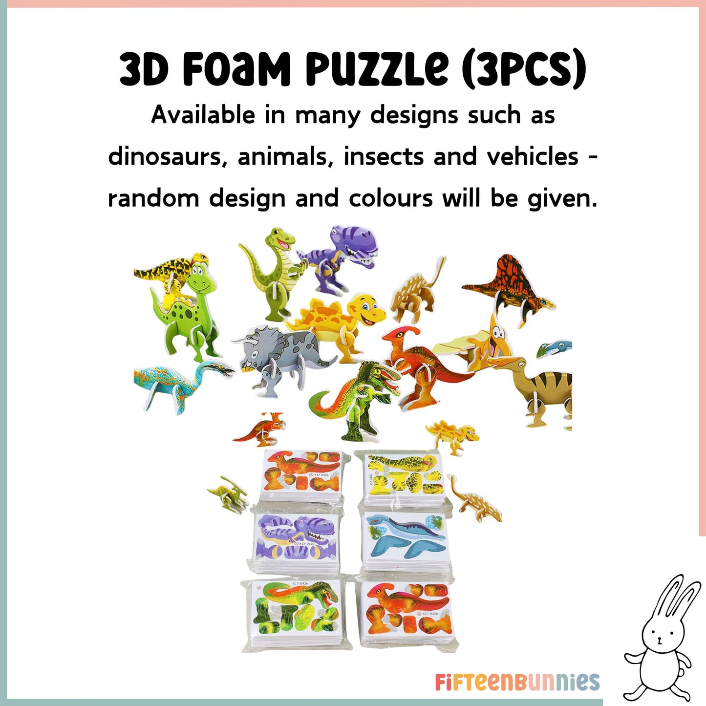 3D Foam Puzzle (3pcs)