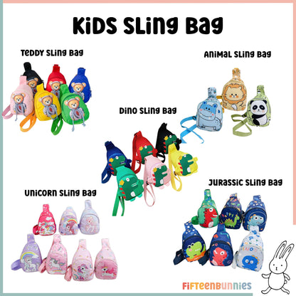 Tiny Treasures Sling Pack – Kids Sling Bag with Surprise Toys