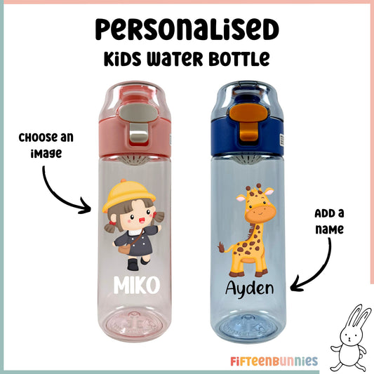 Personalised Tritan Kids Water Bottle 550ml