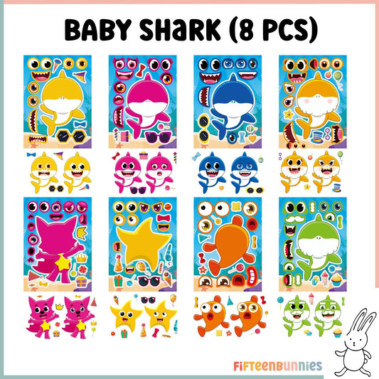 Design a Character Sticker Sheet - Baby Shark