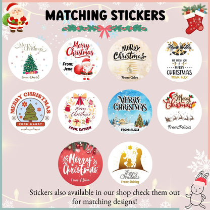 Customised Christmas Gift Tag – 10 Designs
